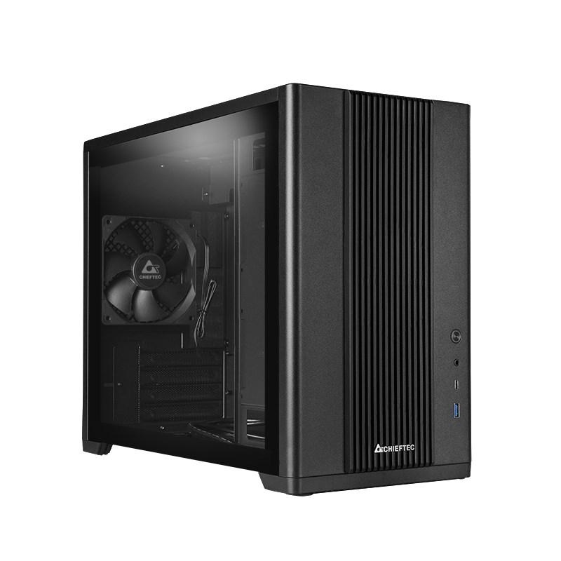 Chieftec UNI Series BX-10B-M-OP - MT - micro ATX - Kabinet - Tower - Sort