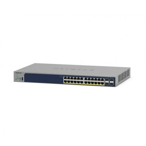 Netværksswitch NETGEAR GS728TPP - administreret L2/L3/L4, Gigabit, PoE+, grå