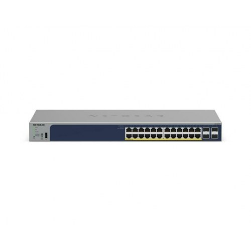 Netværksswitch NETGEAR GS728TPP - administreret L2/L3/L4, Gigabit, PoE+, grå