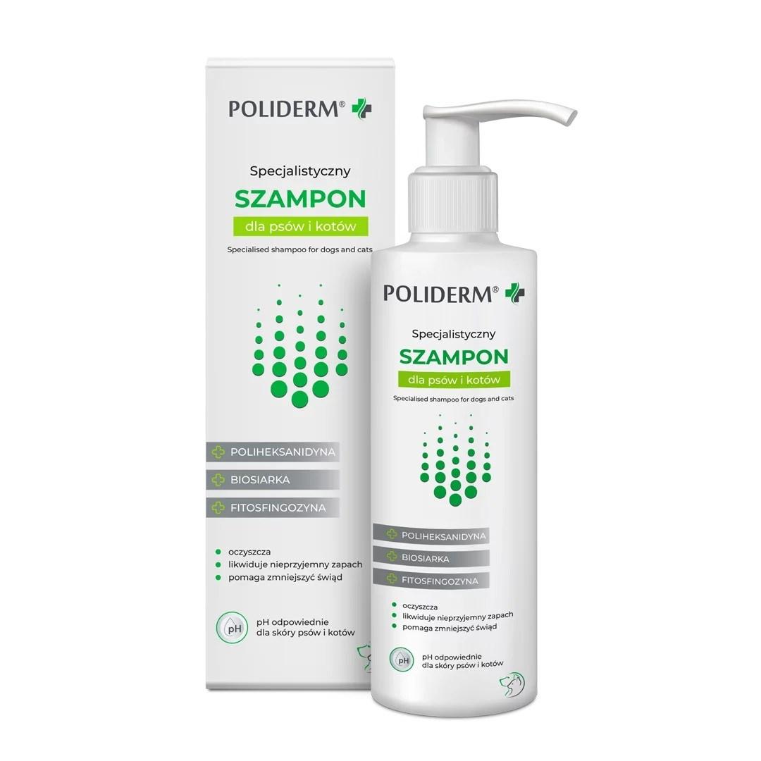 Skælshampoo til hunde og katte – JM Sante Poliderm, 250 ml