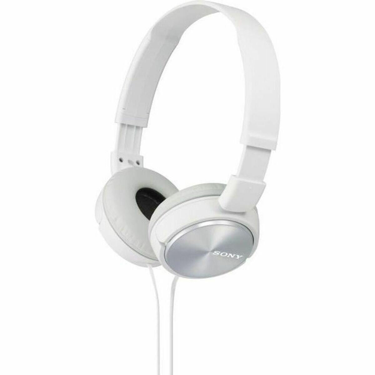 Sony MDR-ZX310 hovedtelefoner - Hvid, foldbar on-ear med kabel billede