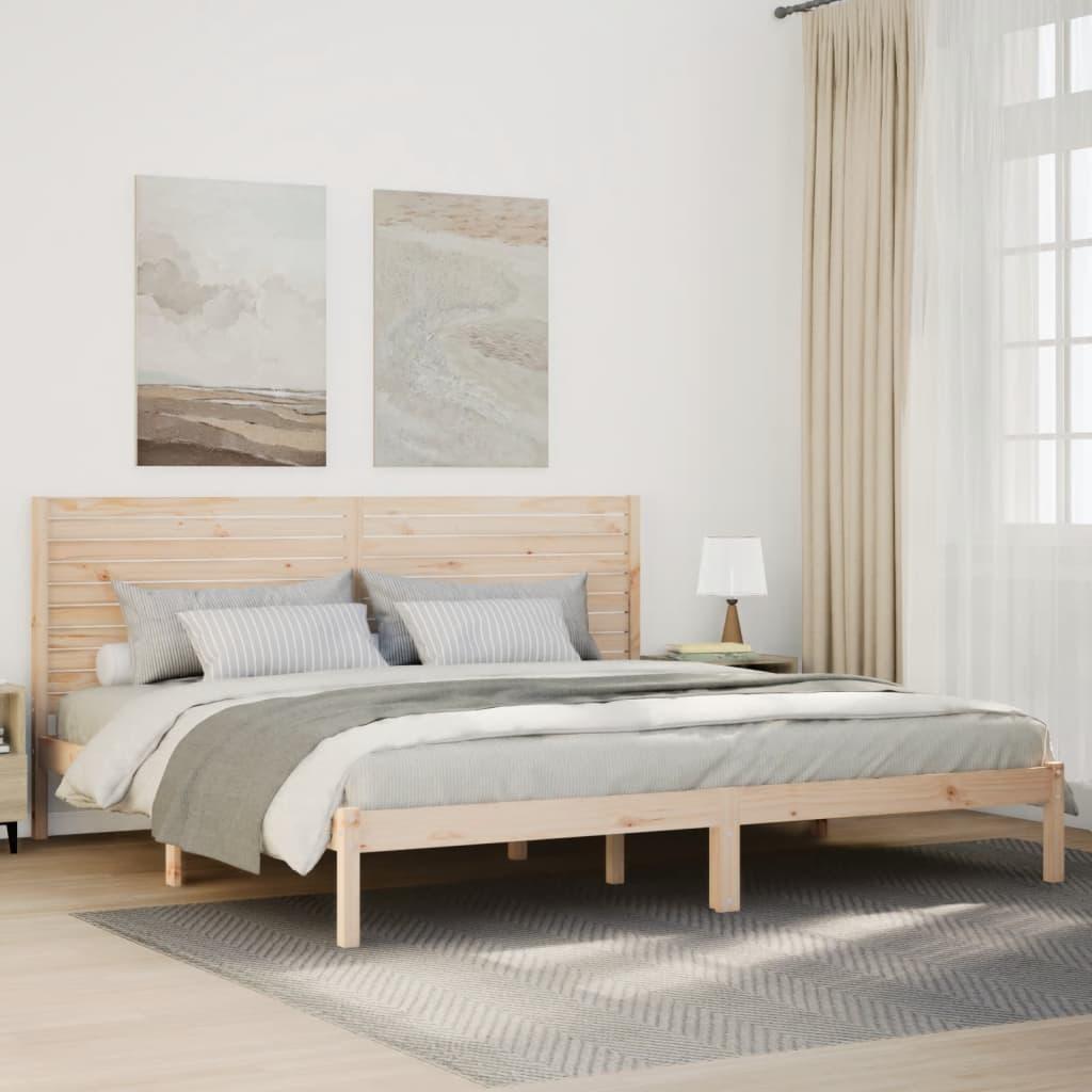 ekstra lang sengeramme uden madras 200x210 cm massivt træ