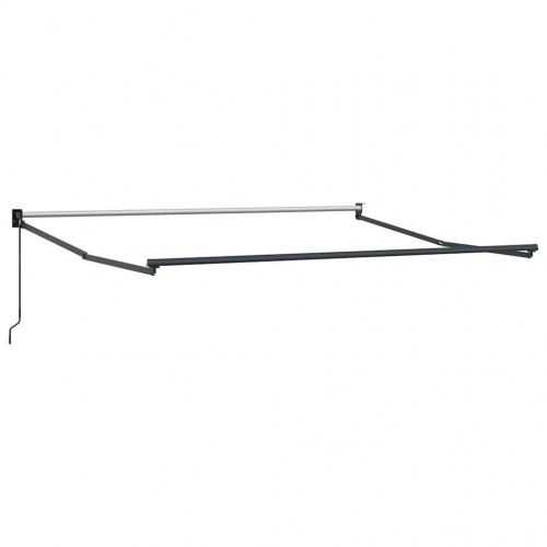Markise Antracit 3,5 x 2,5 m Metal