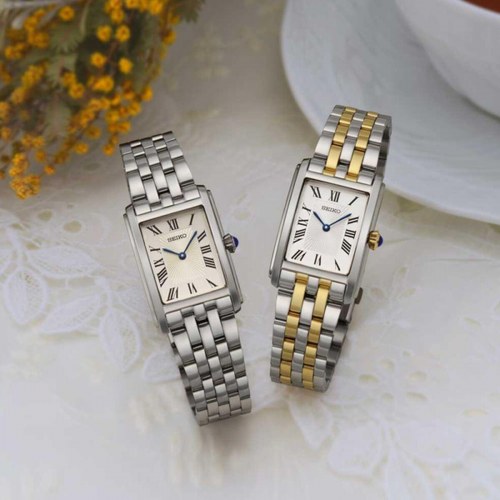 Herreur Seiko SWR083P1 - sølvfarvet armbåndsur til mænd