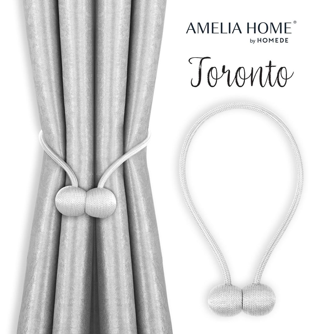 Gardinholdere med magnet - Amelia Home Toronto, hvid, 2 stk.