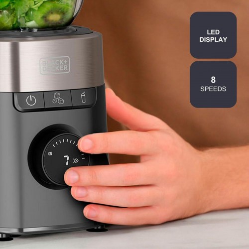 Blender med kande Black & Decker BXJB1201E 1,5 l - 2200 W, sort