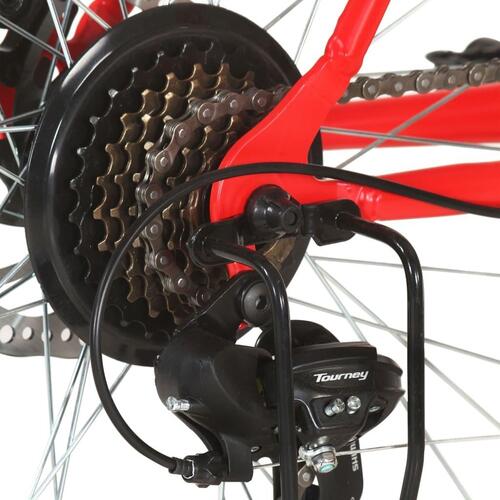 Mountainbike 21 gear 29 tommer hjul 48 cm stel rød