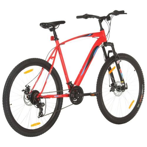 Mountainbike 21 gear 29 tommer hjul 58 cm stel rød