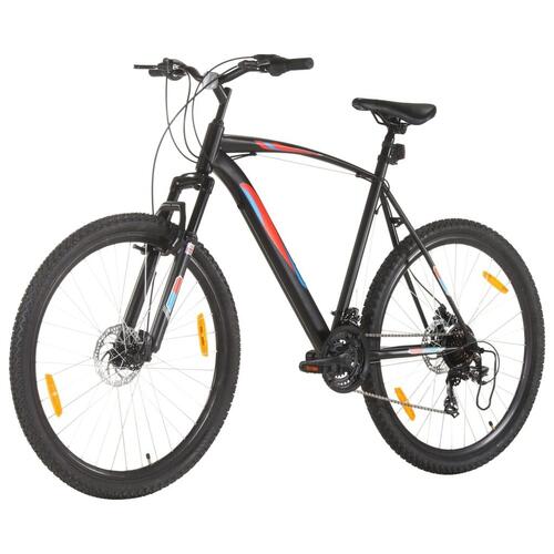 Mountainbike 21 gear 29 tommer hjul 53 cm stel sort