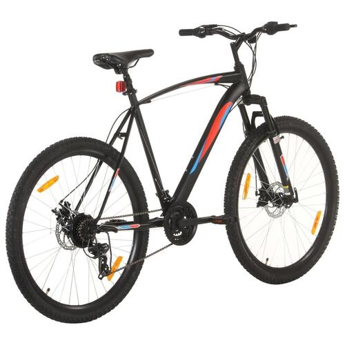 Mountainbike 21 gear 29 tommer hjul 53 cm stel sort