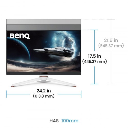 Gaming skærm BenQ 27" 4K Ultra HD (hvid/sort)