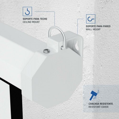 Projektorlærred 72" 16:9 - manuel autostop