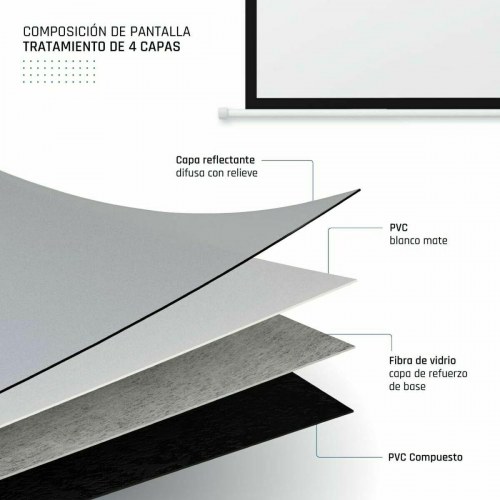 Projektorlærred 72" 16:9 - manuel autostop