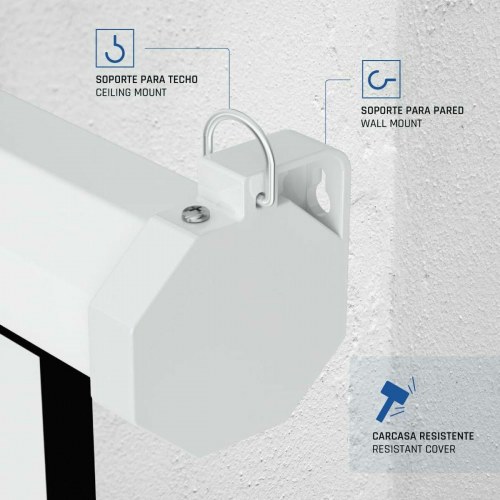 Projektorlærred 72" 16:9 - manuel autostop