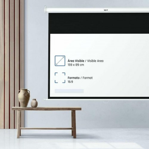 Projektorlærred 72" 16:9 - manuel autostop