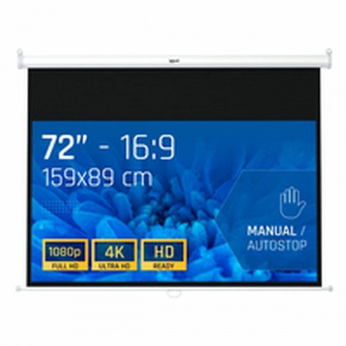 Projektorlærred 72" 16:9 - manuel autostop
