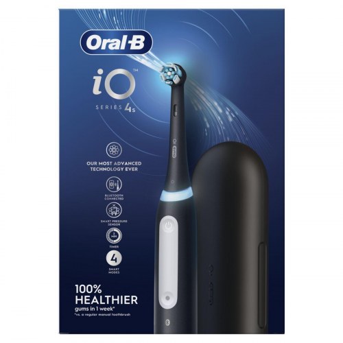 Elektrisk tandbørste Oral-B iO4s - sort, Bluetooth