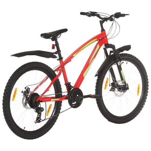 Mountainbike 21 gear 26 tommer hjul 42 cm rød