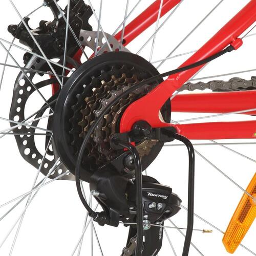 Mountainbike 21 gear 26 tommer hjul 42 cm rød