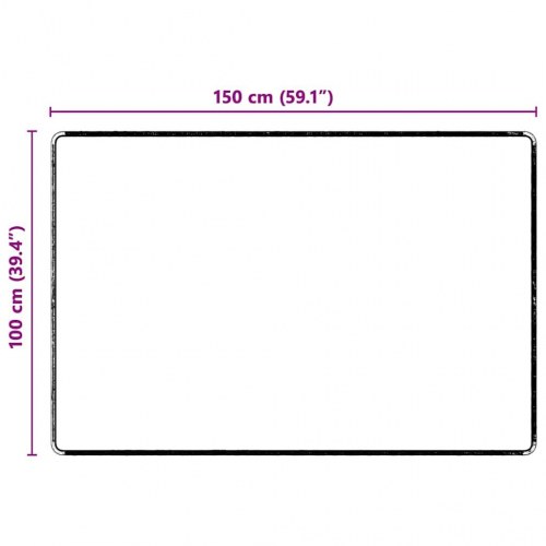 Tæppe Runner Grå 100 x 150 cm 100% Polypropylen Tuft