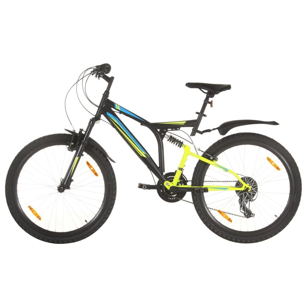 Mountainbike 21 gear 26 tommer hjul 49 cm sort