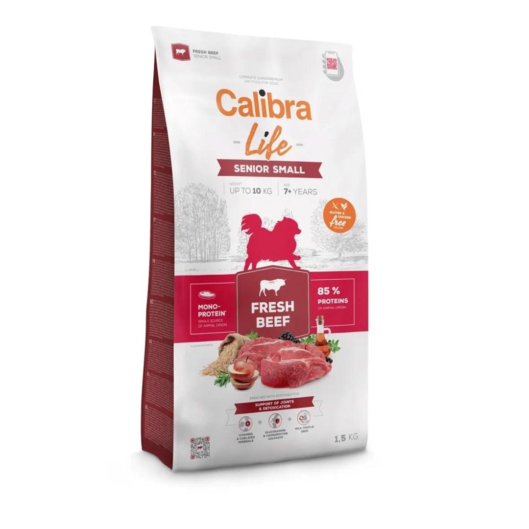Hundefoder tørfoder Calibra Life Senior Small Fresh Beef 1,5 kg