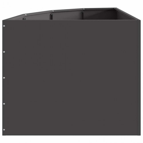 Hjørne Plantekasse Sort 60 x 60 x 50 cm Stål