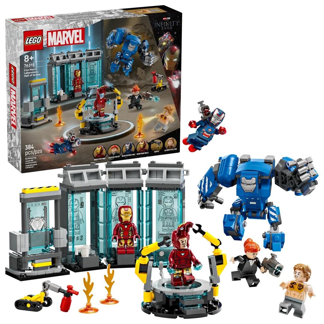 LEGO Marvel 76315 Iron Mans Laboratorium: Hall of Armor billede