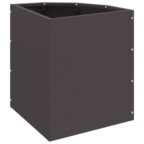 Hjørne Plantekasse Sort 30 x 30 x 35 cm Stål