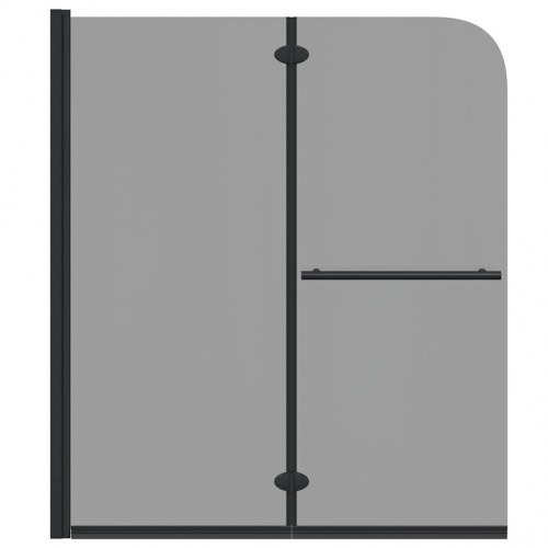 Bruser Indhegning Sort 95 x 140 cm ESG Glas og Aluminium