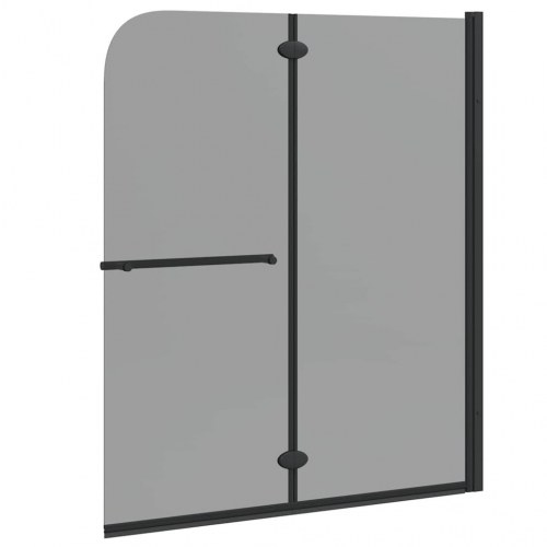 Bruser Indhegning Sort 95 x 140 cm ESG Glas og Aluminium