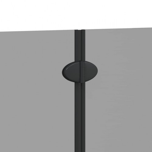 Bruser Indhegning Sort 95 x 140 cm ESG Glas og Aluminium
