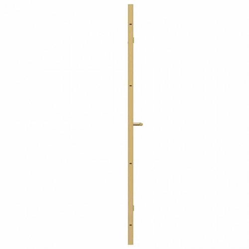 Foldbar bruseafskærmning i guld - 120 × 140 cm, ESG glas og aluminium
