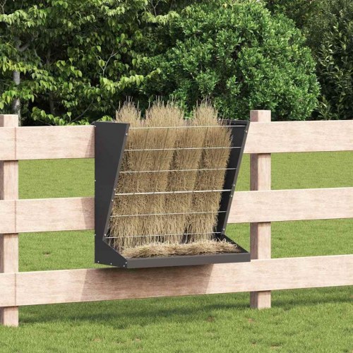 Hø Foder Sort 71 x 33 x 70 cm Koldvalset Stål