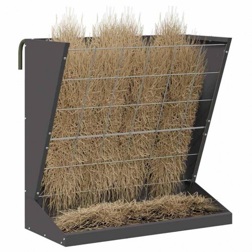 Hø Foder Sort 71 x 33 x 70 cm Koldvalset Stål