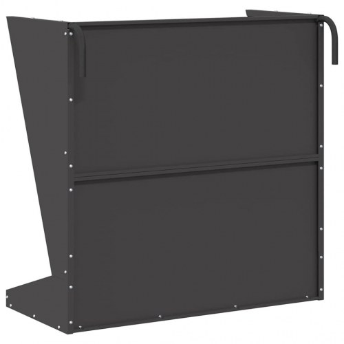 Hø Foder Sort 71 x 33 x 70 cm Koldvalset Stål
