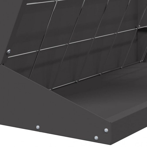 Hø Foder Sort 71 x 33 x 70 cm Koldvalset Stål