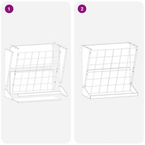 Hø Foder Sort 71 x 33 x 70 cm Koldvalset Stål