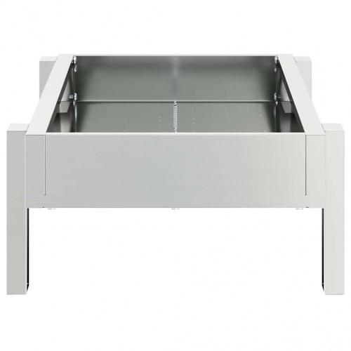 Kyllingefodertrug Sølv 80 x 28 x 13.5 cm Galvaniseret stål