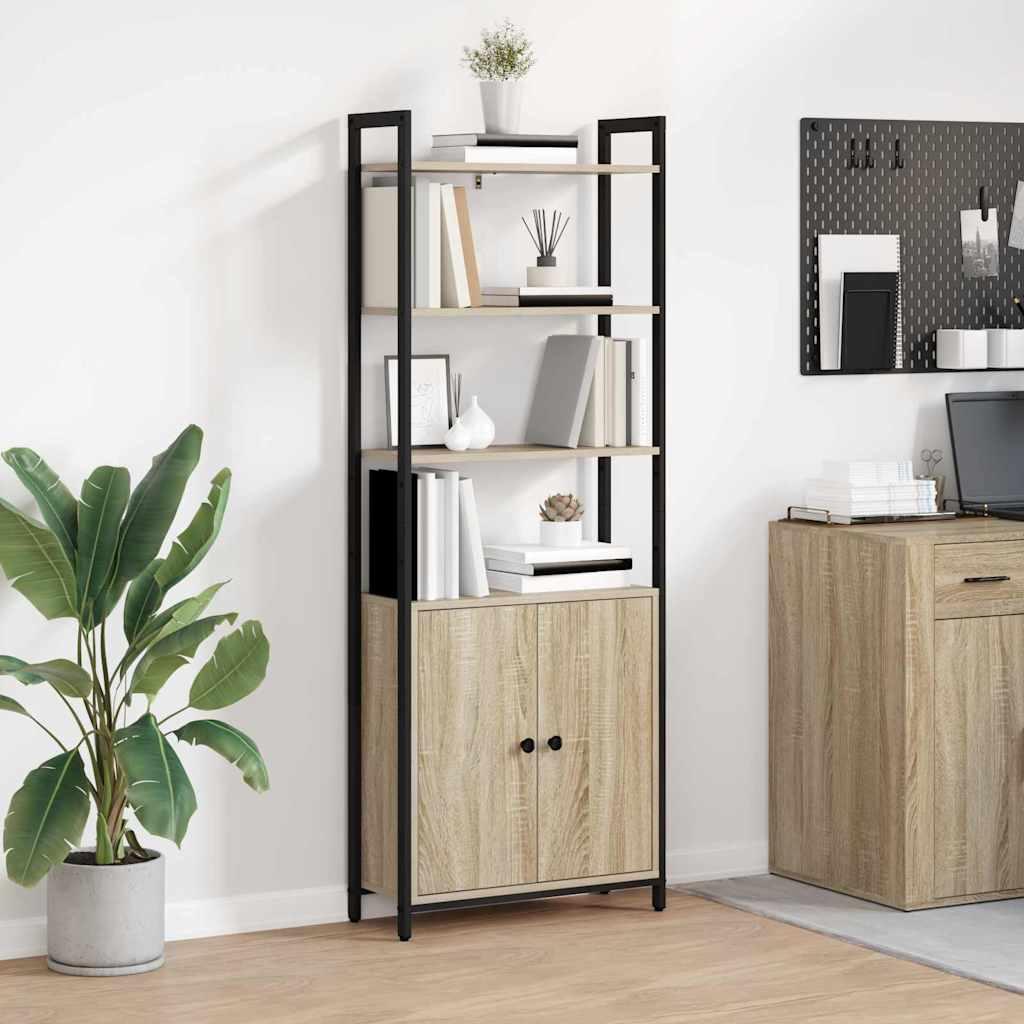 Bogskab Sonoma eg 60 x 24 x 161 cm Konstrueret træ