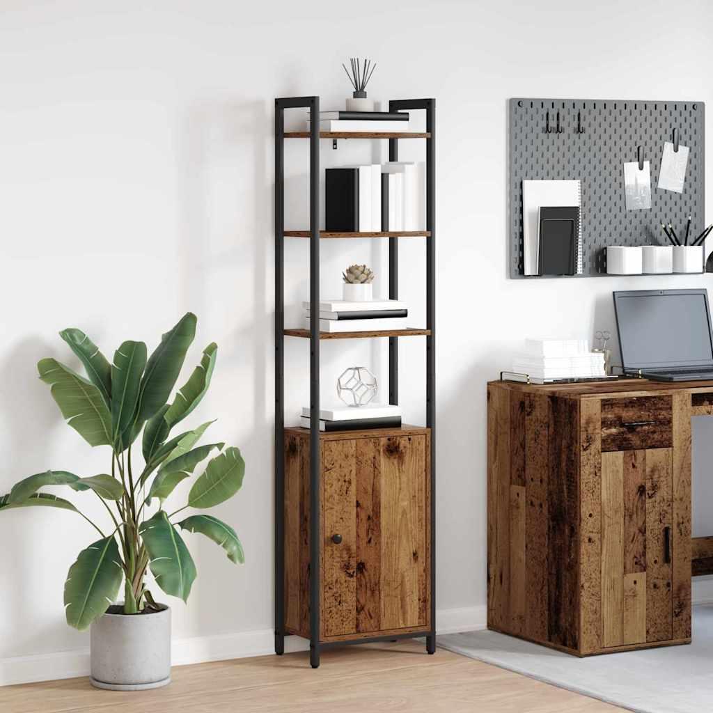 Bogskab Gammelt træ 40 x 24 x 161 cm Konstrueret træ