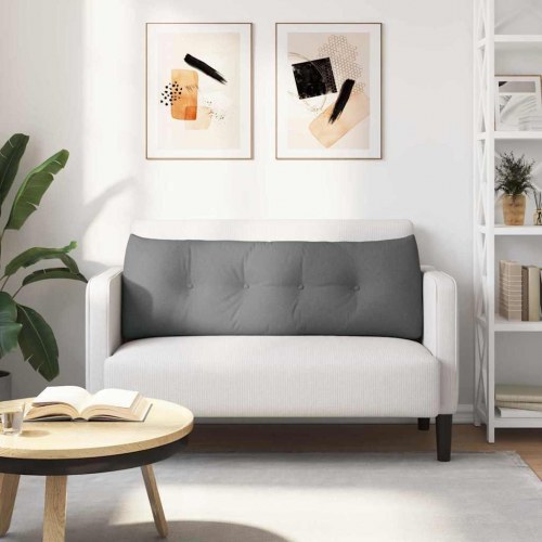 Rygpude Mørkegrå 140 x 24 x 50 cm Stof