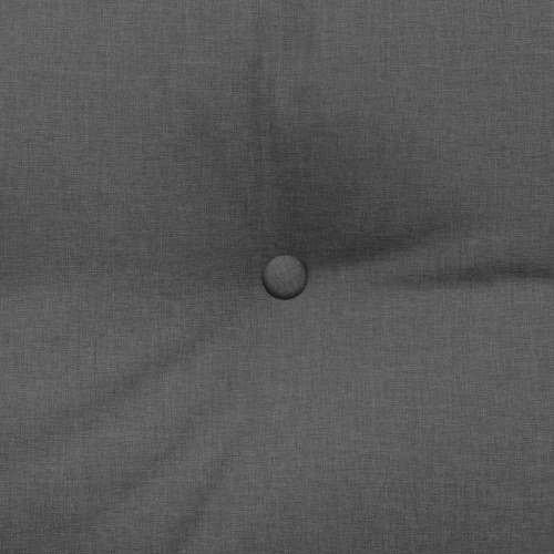 Rygpude Mørkegrå 140 x 24 x 50 cm Stof