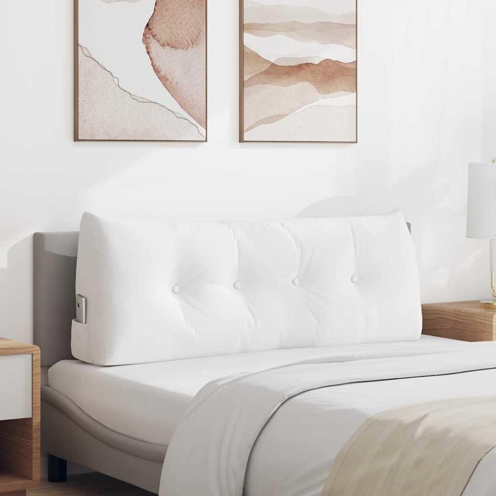 Rygpude Hvid 120 x 24 x 50 cm Stof