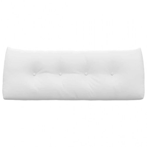 Rygpude Hvid 120 x 24 x 50 cm Stof