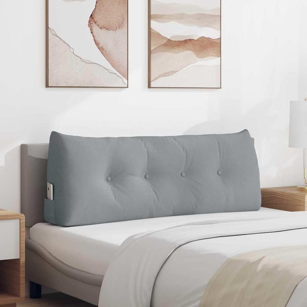 Rygpude Lysegrå 120 x 24 x 50 cm Stof