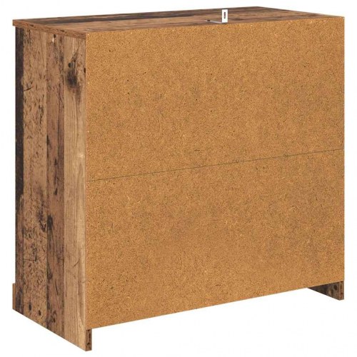 Skænk med 3 skuffer - gammelt træ, 70 x 35,5 x 67,5 cm