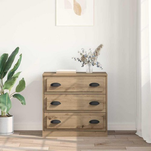 Skænk i artisan egetræ 70 x 35,5 x 67,5 cm