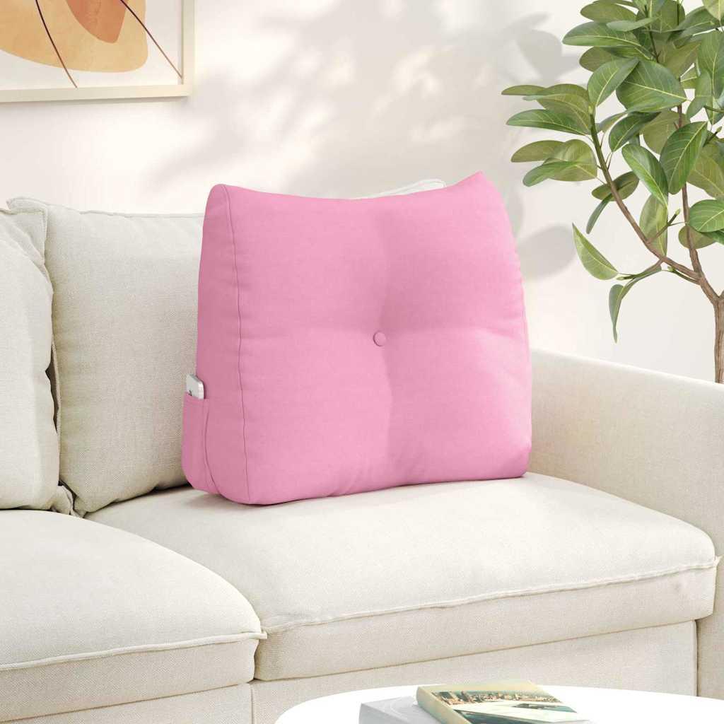 Rygpude Lyserød 60 x 24 x 50 cm Stof