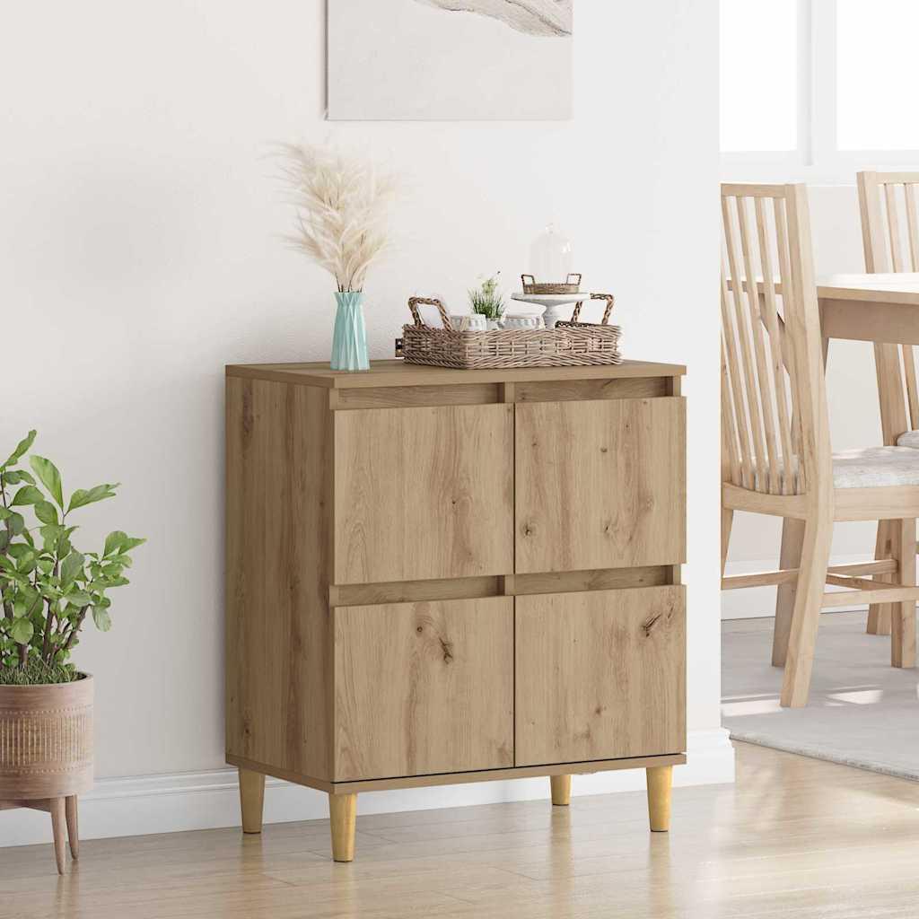 Sidebord Artisan Egetræ 60 x 35 x 70 cm Konstrueret træ